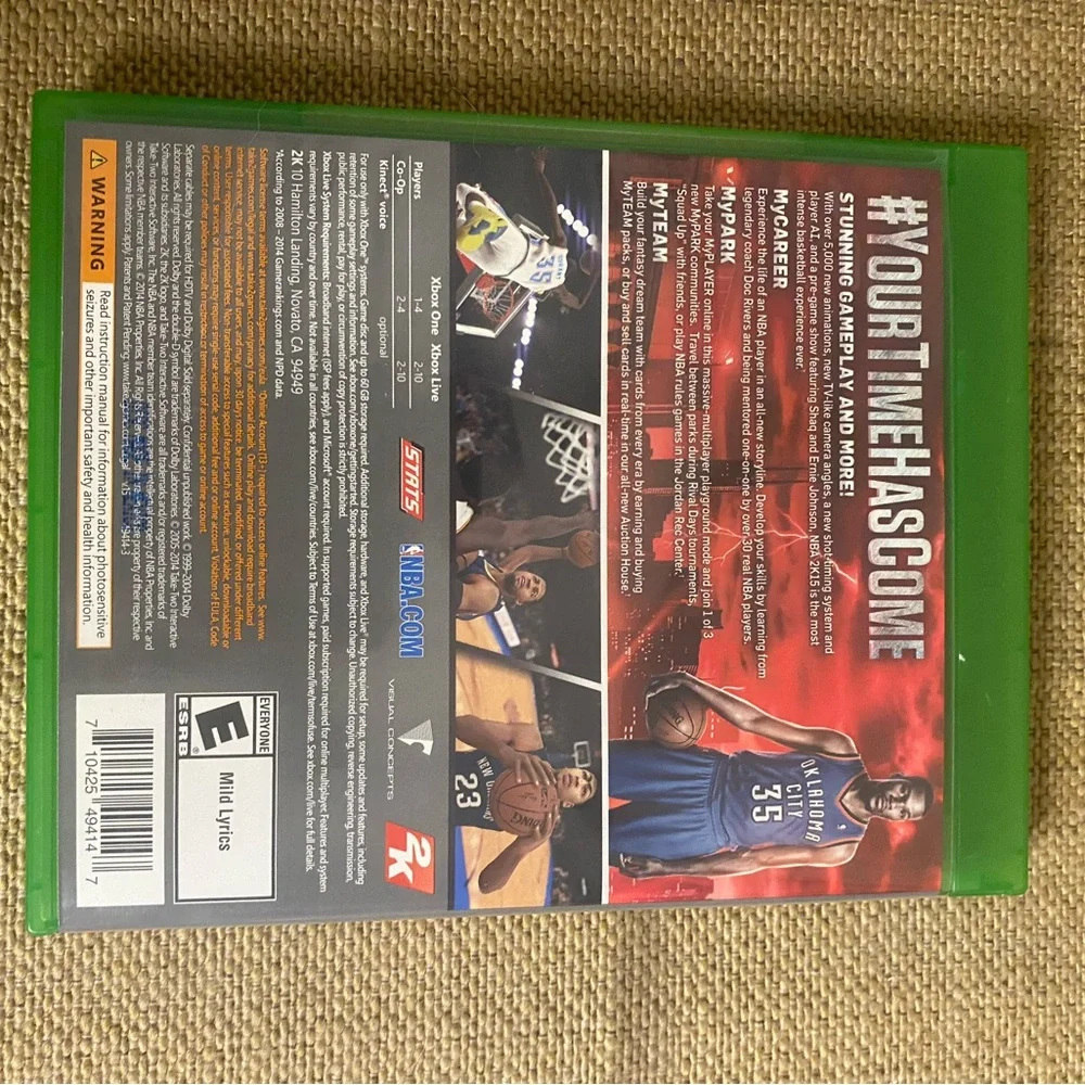 Microsoft Xbox One NBA 2K15 Game with Red Disc
